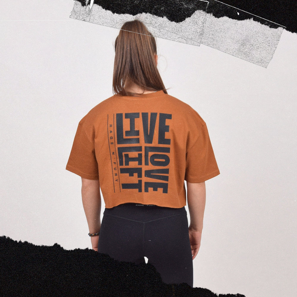 Tshirt crop oversize Toffee Love