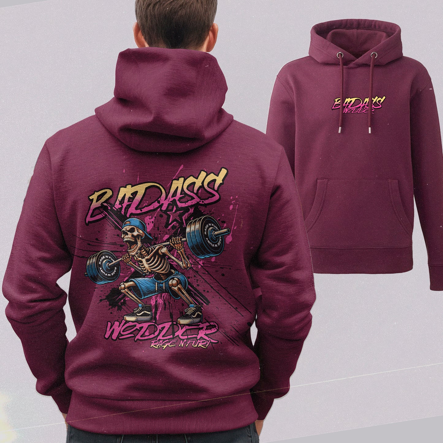 
                  
                    Sweat Hoodie Homme Burgundy à personnaliser
                  
                