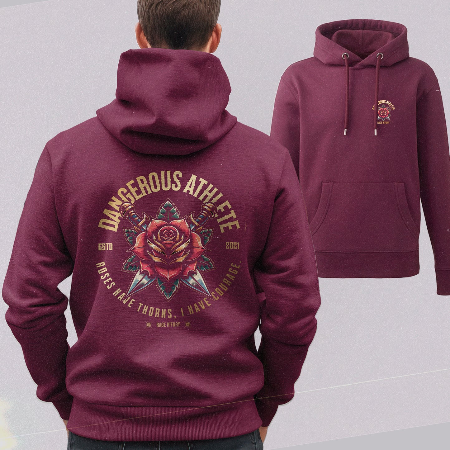 
                  
                    Sweat Hoodie Homme Burgundy à personnaliser
                  
                